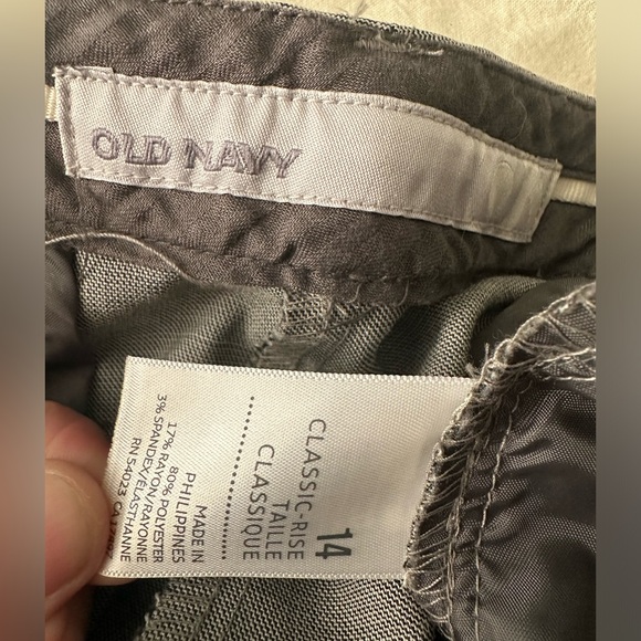 Old navy wide leg dress pants size 14. Regular rise. - Picture 3 of 4